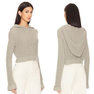 Lovers and Friends from REVOLVE Crystal Knit Hoodie in Grey